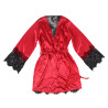 Subblime - 954024 Caraco Dos Transparent En Dentelle + String Rouge/Noir L/Xl